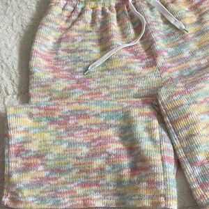 PASTEL KNIT LOUNGE PANTS Size XL